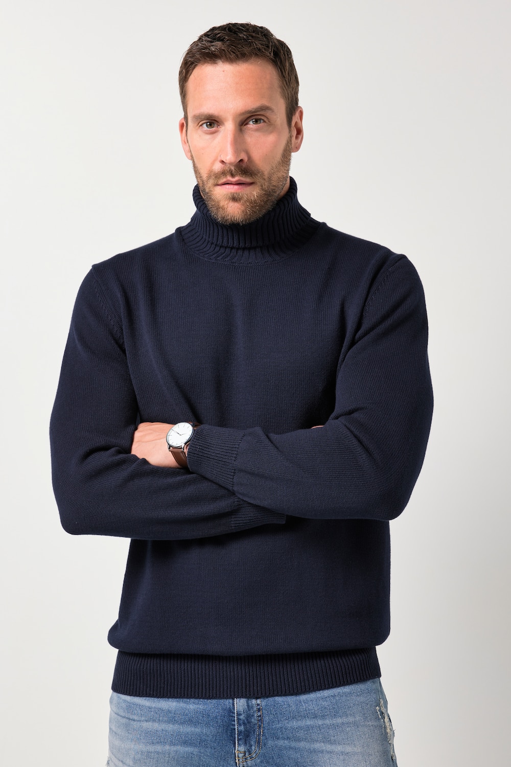 Rollkragenpullover, Strick