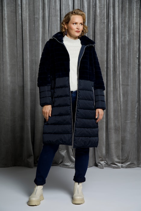 Faux Fur Hooded Quilted Fully Lined Jacket | all Coats | Coats