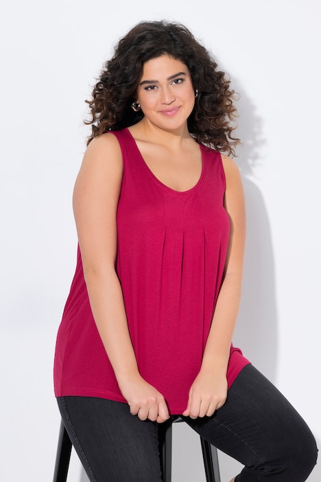 Essential Pleat Front Knit Tank