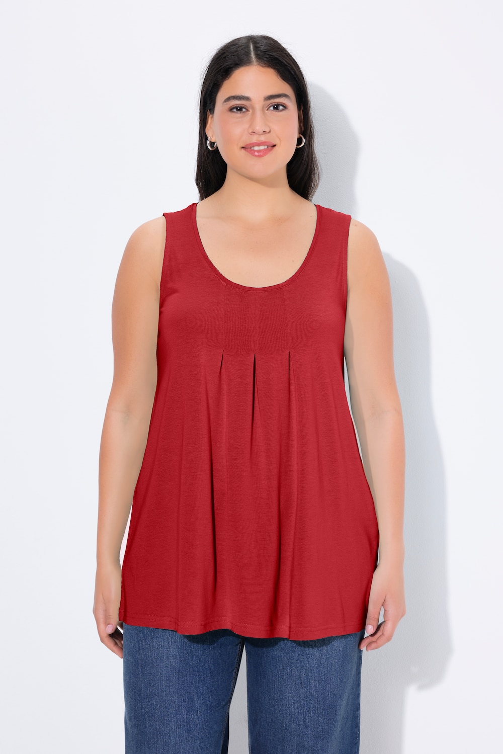 Große Größen Top, Damen, rot, Größe: 54/56, Baumwolle/Synthetische Fasern, Ulla Popken