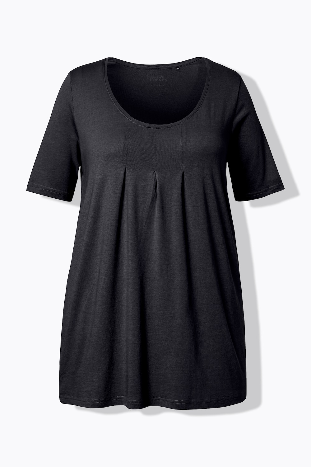 Stora storlekar T-shirt, Dam, svart, storlek: 46/48, Syntetfibrer/Bomull, Ulla Popken