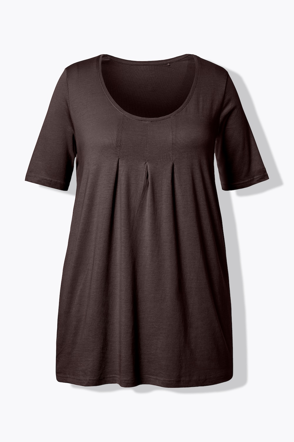Stora storlekar T-shirt, Dam, brun, storlek: 50/52, Syntetfibrer/Bomull, Ulla Popken
