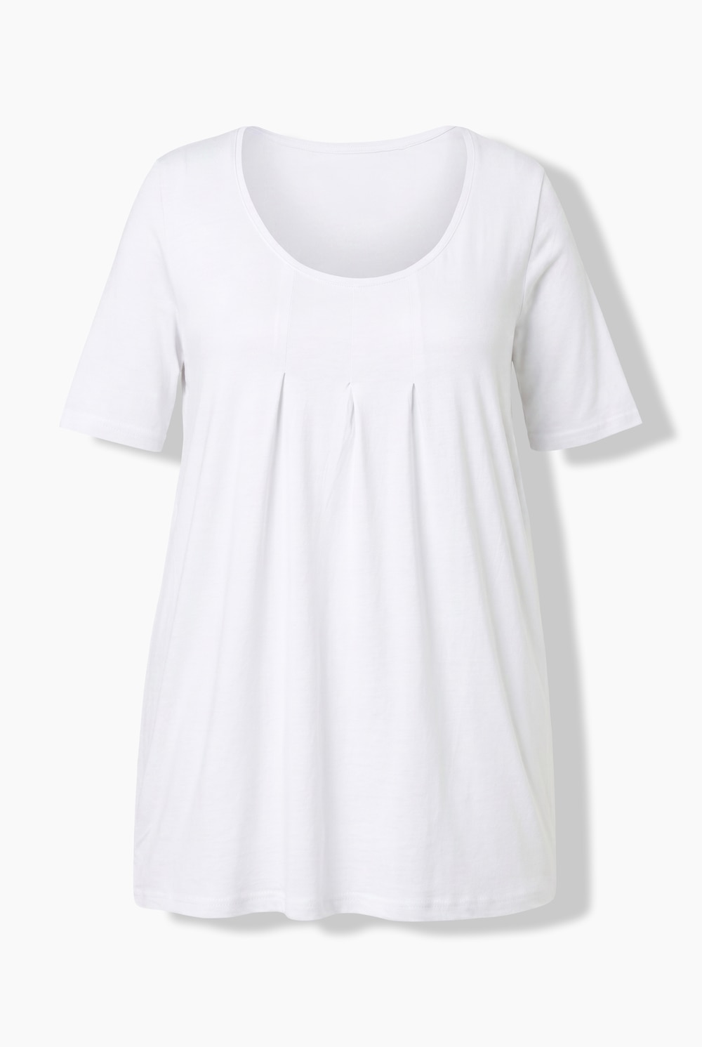 Stora storlekar T-shirt, Dam, vit, storlek: 42/44, Syntetfibrer/Bomull, Ulla Popken