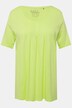 T-Shirt, Zierfalten, A-Linie, Rundhals, Halbarm, Modal