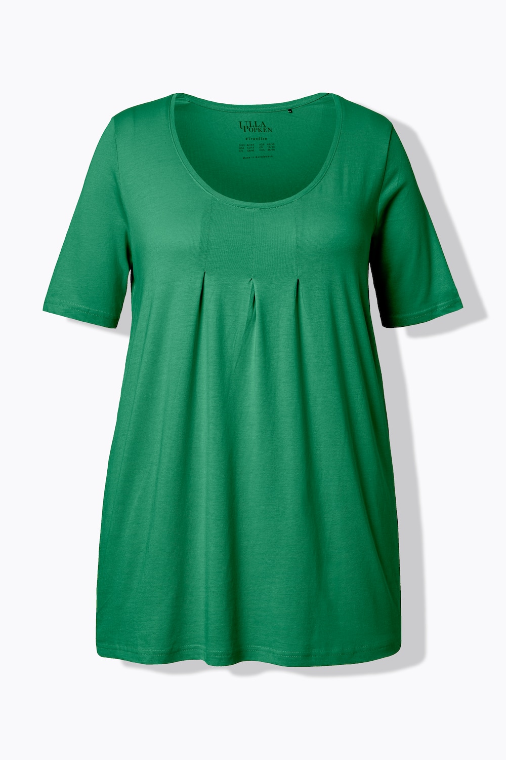 Stora storlekar T-shirt, Dam, grön, storlek: 54/56, Syntetfibrer/Bomull, Ulla Popken