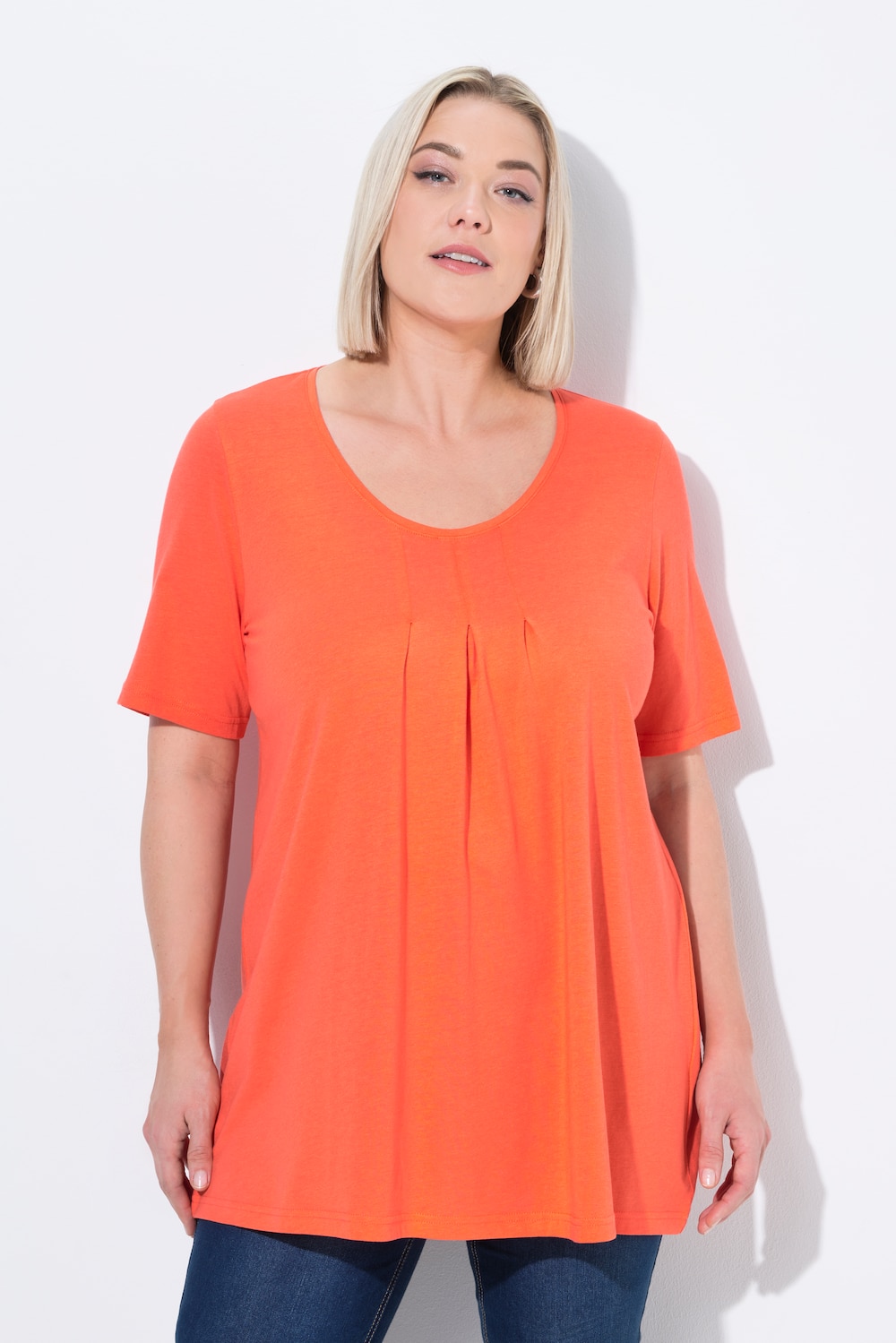 Große Größen T-Shirt, Damen, rot, Größe: 54/56, Baumwolle/Synthetische Fasern, Ulla Popken