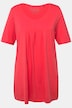 T-Shirt, Zierfalten, A-Linie, Rundhals, Halbarm, Modal