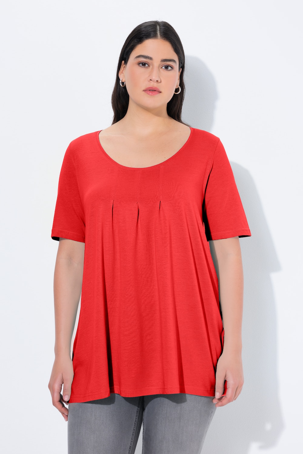 Große Größen T-Shirt, Damen, rot, Größe: 58/60, Baumwolle/Synthetische Fasern, Ulla Popken