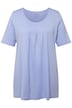 Tričko, ozdobné sklady, A střih, kulatý výstřih, krátké rukávy, modal