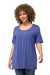Tričko, ozdobné sklady, A střih, kulatý výstřih, krátké rukávy, modal