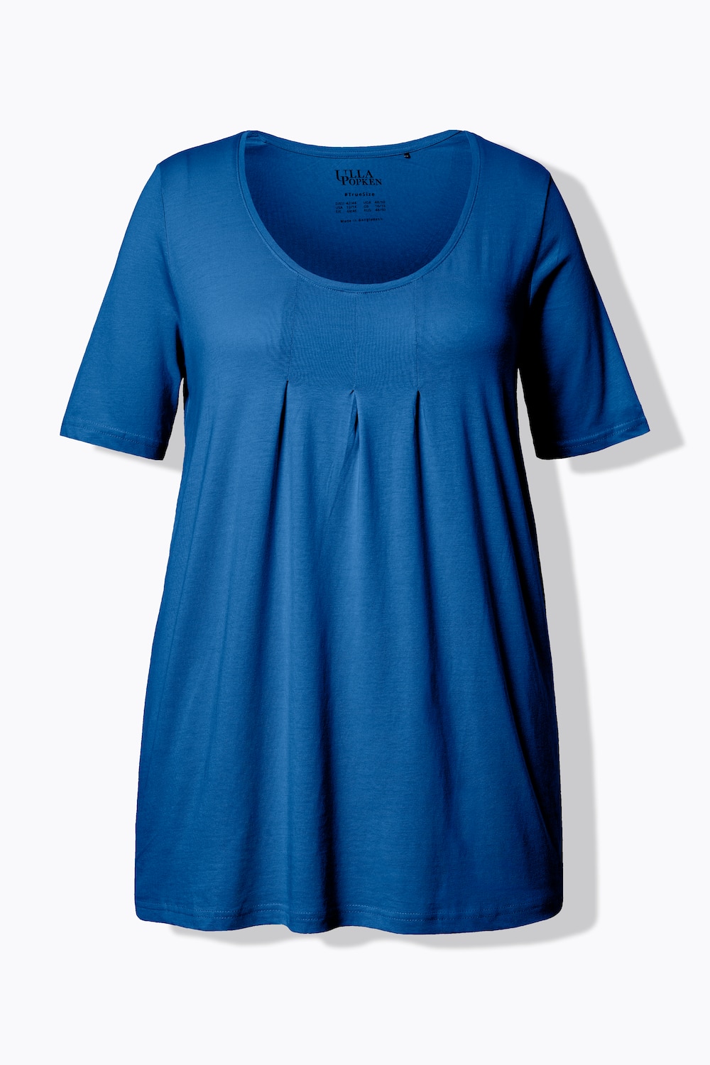 Stora storlekar T-shirt, Dam, blå, storlek: 62/64, Syntetfibrer/Bomull, Ulla Popken