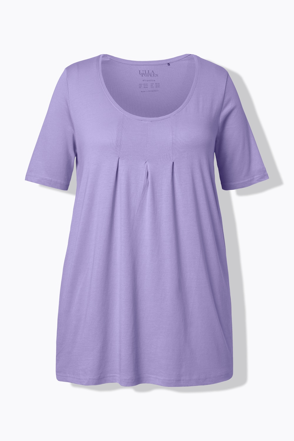 Stora storlekar T-shirt, Dam, lila, storlek: 58/60, Syntetfibrer/Bomull, Ulla Popken