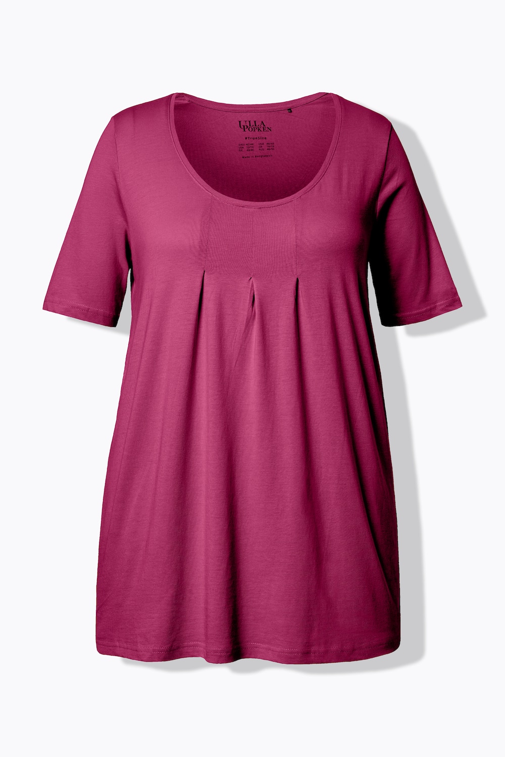 Stora storlekar T-shirt, Dam, rosa, storlek: 50/52, Syntetfibrer/Bomull, Ulla Popken