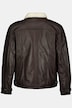 Veste en cuir nappa d'agneau haut de gamme avec doublure en polaire teddy