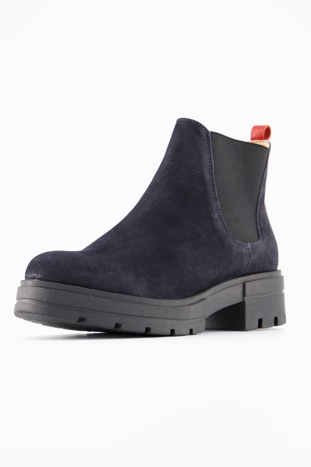 Image of Grosse Grössen Chelsea-Boots, Damen, blau, Größe: 40, Leder, Ulla Popken