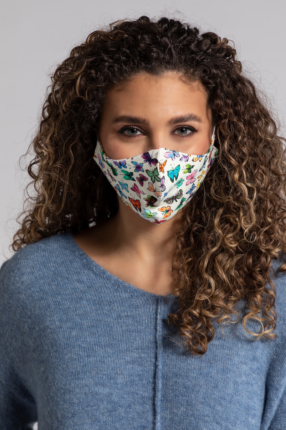 Grote Maten gezichtsmasker, Dames, wit, Maat: One Size, Katoen, Ulla Popken Grote Maten gezichtsmasker, Dames, wit, Maat: One Size, Katoen, Ulla Popken