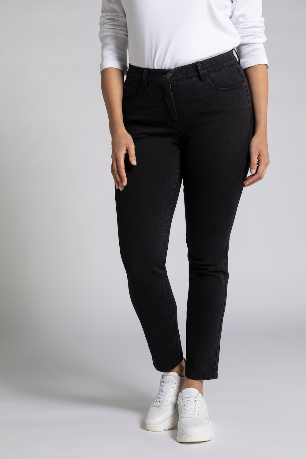 Große Größen Skinnyjeans Sarah, Damen, schwarz, Größe: 88, Baumwolle/Polyester/Viskose, Ulla Popken