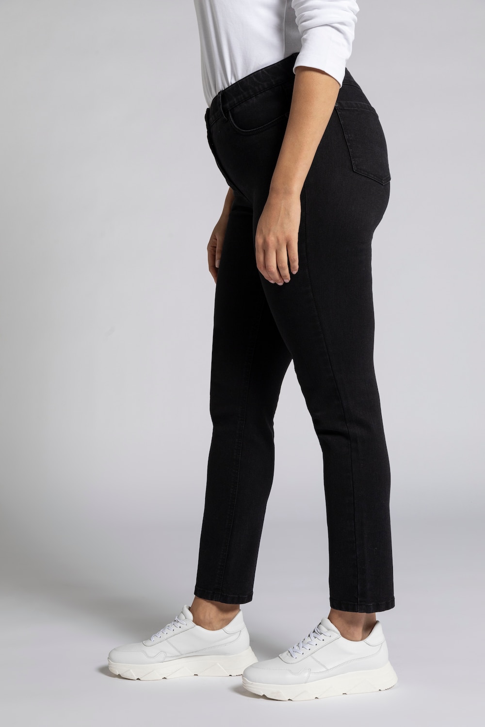 Stora storlekar Skinny-jeans Sarah, Dam, svart, storlek: 88, Bomull/Polyester/Viskos, Ulla Popken