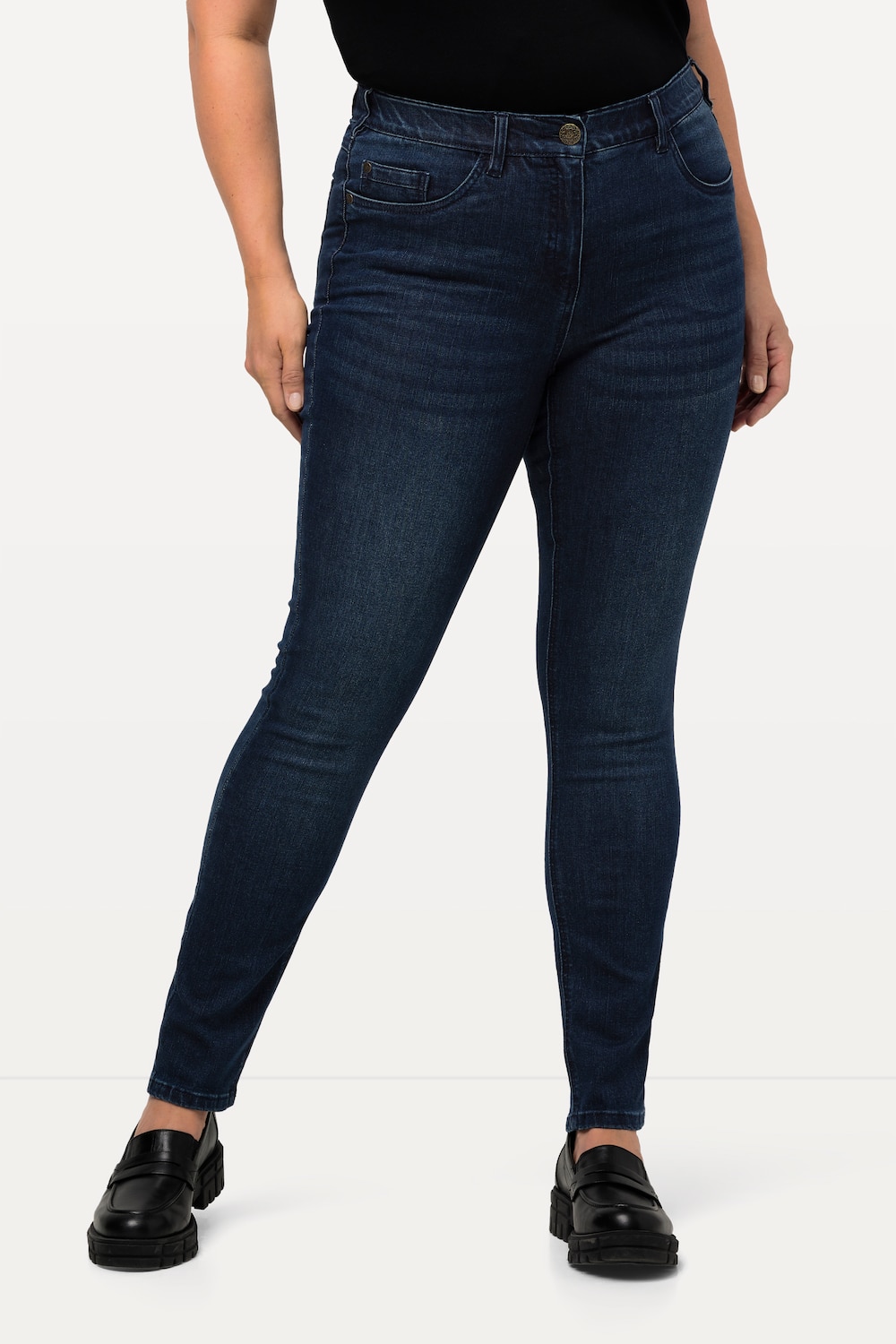 Thumbnail - Große Größen Skinnyjeans Sarah, Damen, blau, Größe: 23, Baumwolle/Polyester/Viskose, Ulla Popken