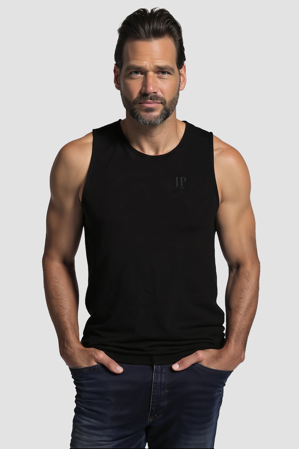 Tanktops, 2er-Pack, Basic, ärmellos, bis 8 XL