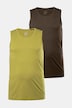 Tank top, 2-pack, basic, sleeveless, up to 8XL