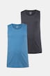 Tanktops, 2er-Pack, Basic, ärmellos, bis 8 XL