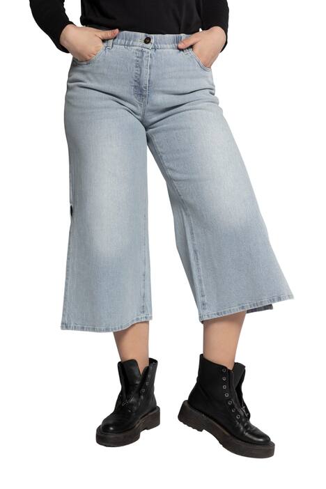 Široké džíny, 5 kapes, postranní rozparky, široké, rovné