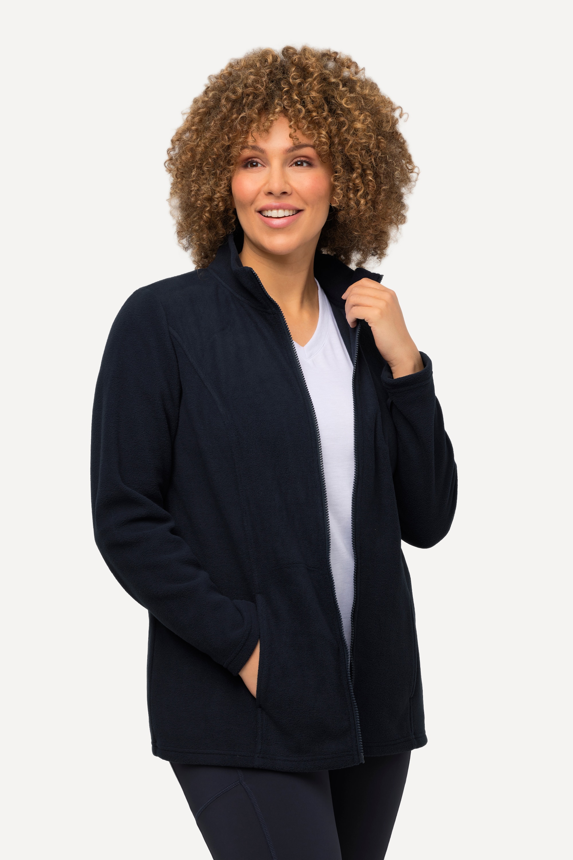 Ulla Popken Damen große Größen Fleecejacke Baukastensystem Innenjacke