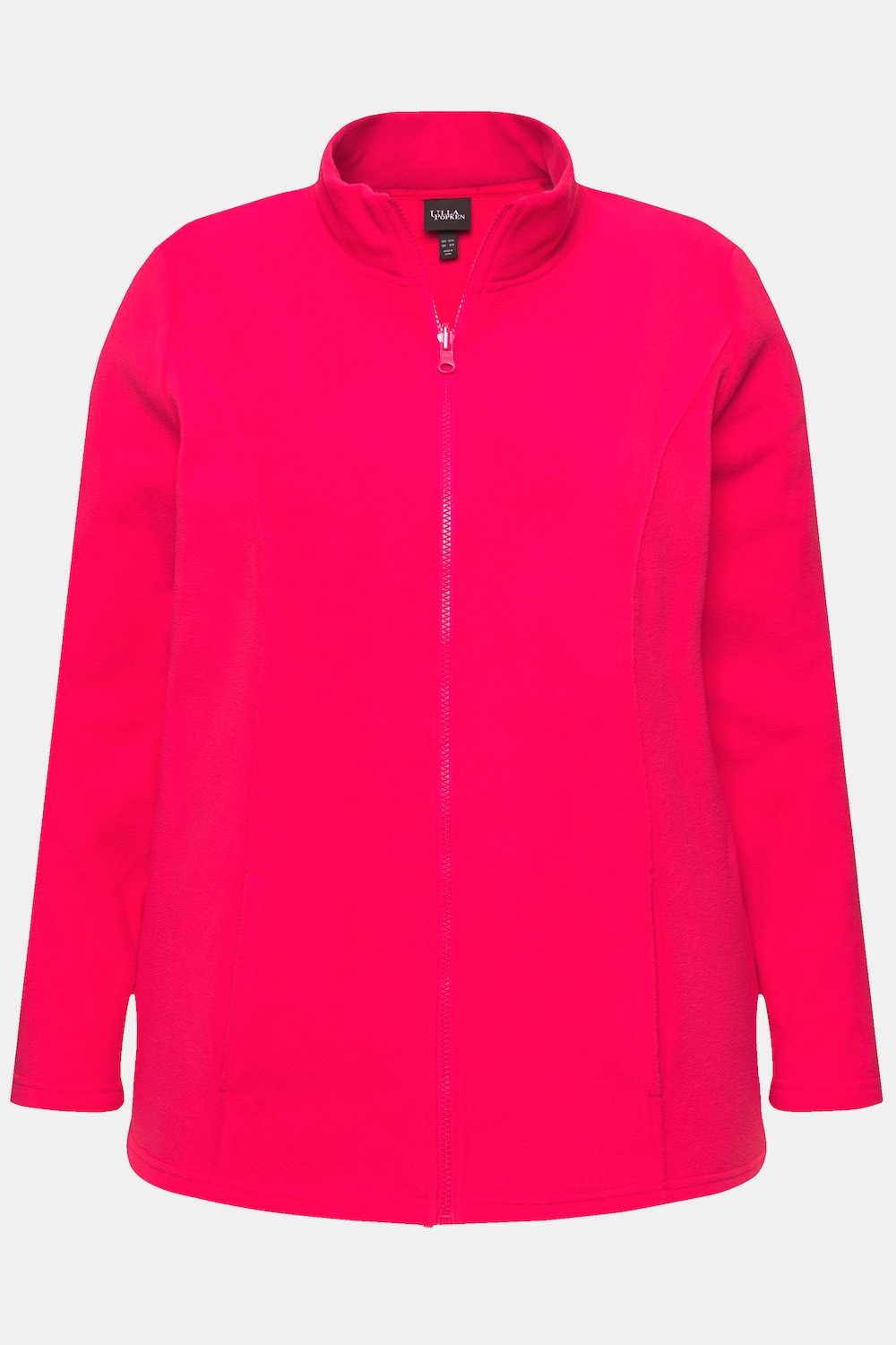 Stora storlekar Fleecejacka, Dam, röd, storlek: 46/48, Polyester, Ulla Popken