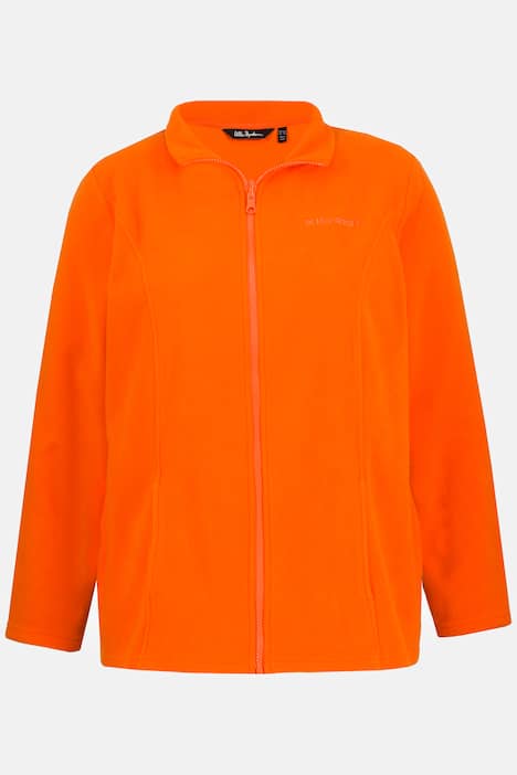 Giacca interna e coordinabile di pile con colletto alto