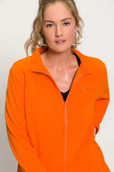 Giacca interna e coordinabile di pile con colletto alto