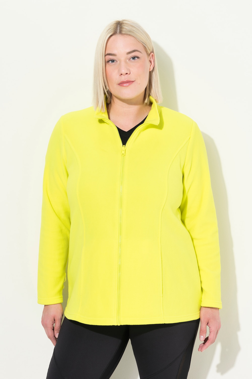 Große Größen Fleecejacke, Damen, grün, Größe: 46/48, Polyester, Ulla Popken