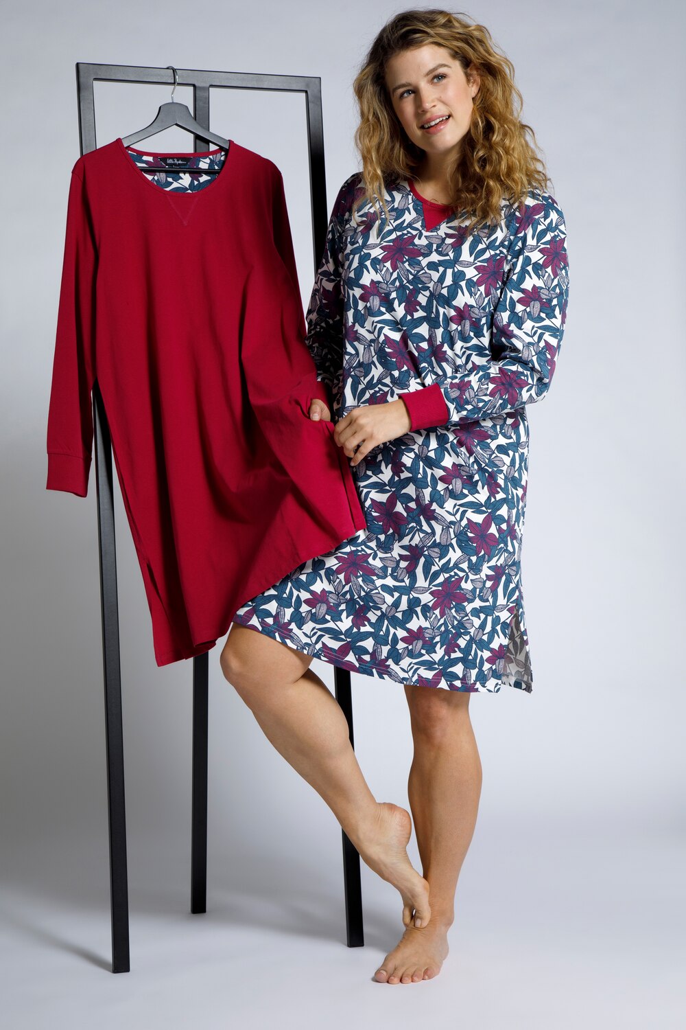 Grote Maten bigshirts, Dames, roze, Maat: 46/48, Katoen, Ulla Popken Grote Maten bigshirts, Dames, roze, Maat: 46/48, Katoen, Ulla Popken
