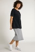 Robe Bellieva en jersey, coupe oversized avec fond de robe et manches courtes. Coton bio, GOTS