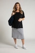 Robe Bellieva en jersey, coupe oversized avec fond de robe et manches courtes. Coton bio, GOTS