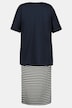 Bellieva-Kleid, Jersey, oversized, doppellagig, Halbarm, Biobaumwolle, GOTS