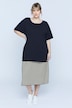 Bellieva-Kleid, Jersey, oversized, doppellagig, Halbarm, Biobaumwolle, GOTS