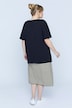 Bellieva-Kleid, Jersey, oversized, doppellagig, Halbarm, Biobaumwolle, GOTS