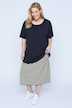 Bellieva-Kleid, Jersey, oversized, doppellagig, Halbarm, Biobaumwolle, GOTS