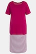 Bellieva-Kleid, Jersey, oversized, doppellagig, Halbarm, Biobaumwolle, GOTS