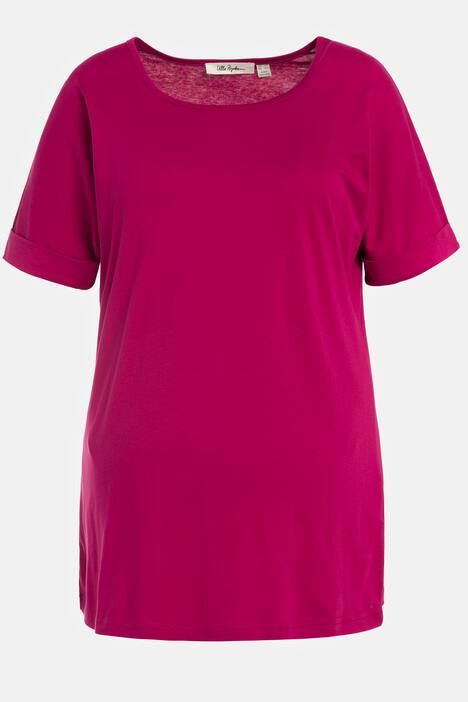 Bellieva-Kleid, Jersey, oversized, doppellagig, Halbarm, Biobaumwolle, GOTS