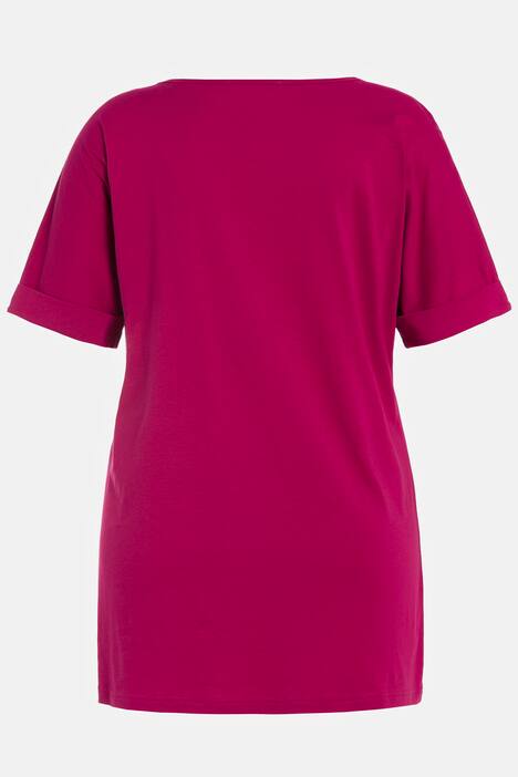 Bellieva-Kleid, Jersey, oversized, doppellagig, Halbarm, Biobaumwolle, GOTS