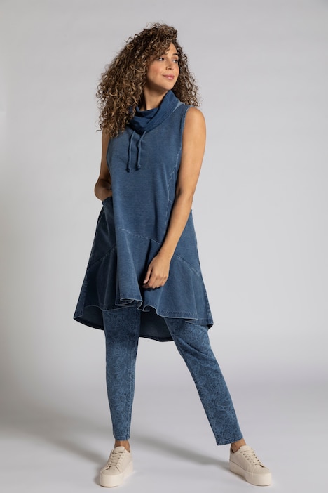 Laagam Greta maxi jurk met ballonmouw en zijsplit • Blauw • de Bijenkorf