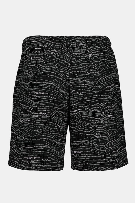 Eco Cotton Wave Print Elastic Waist Knit Shorts | Shorts | Pants