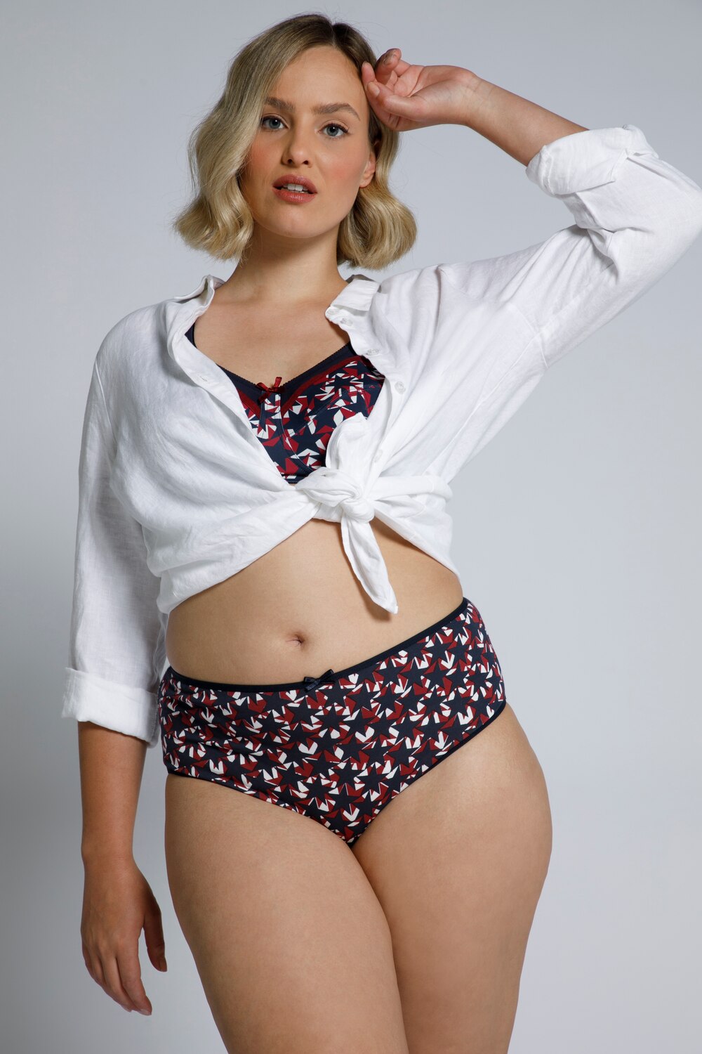 Grote Maten slips, Dames, wit, Maat: 42/44, Katoen, Ulla Popken Grote Maten slips, Dames, wit, Maat: 42/44, Katoen, Ulla Popken