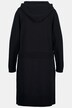 Sukienka, kaptur, długie rękawy, rozcięcia