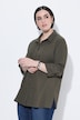 Blouse, bubble-kwaliteit, overhemdkraag, 3/4-mouwen