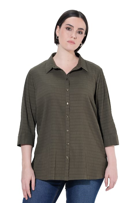 Halenka, bublinkový materiál, límeček, 3/4 rukávy