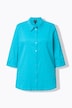 Bubble Texture Solid Button Front Stretch Blouse