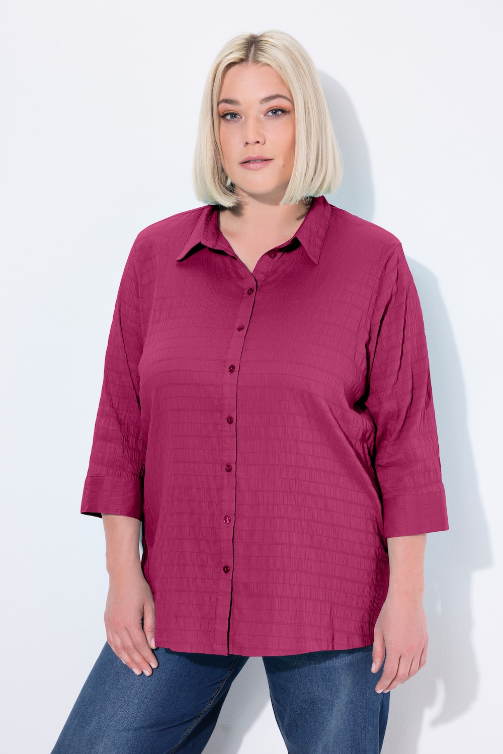 Große Größen Bluse, Damen, rosa, Größe: 62/64, Baumwolle/Polyester, Ulla Popken